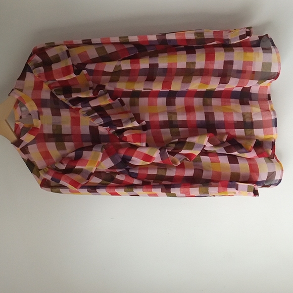 ASOS Maternity 8 Check Ruffle Blouse - Picture 2 of 13